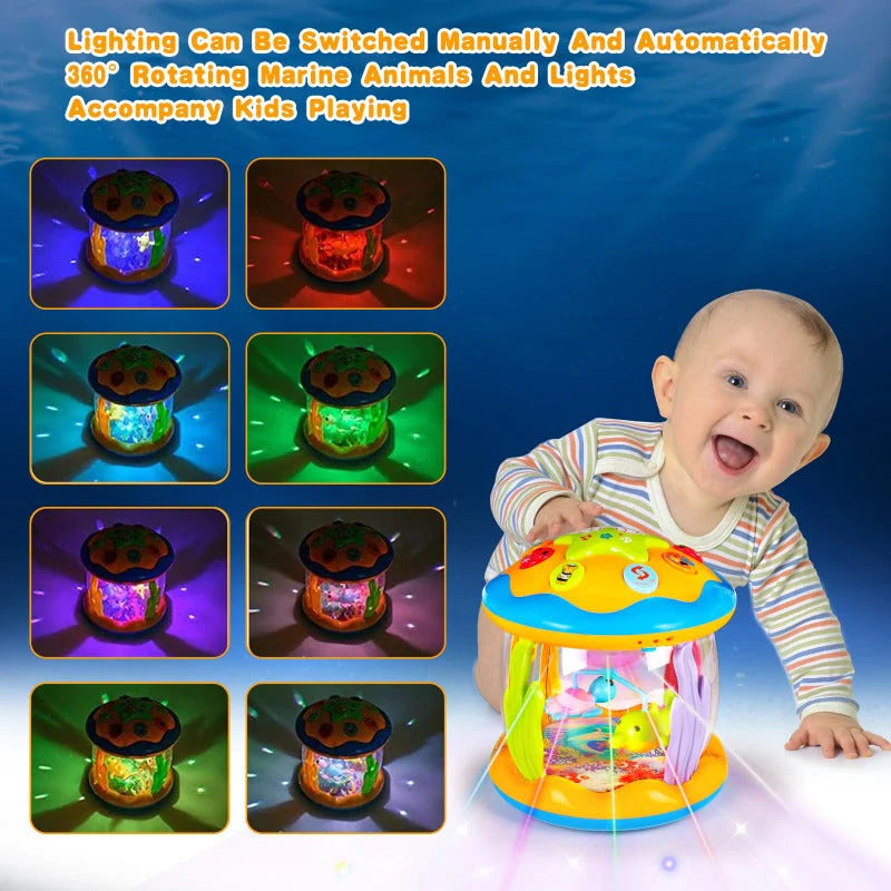 Rotierender Baby-Nachtlicht-Projektor mit Musik