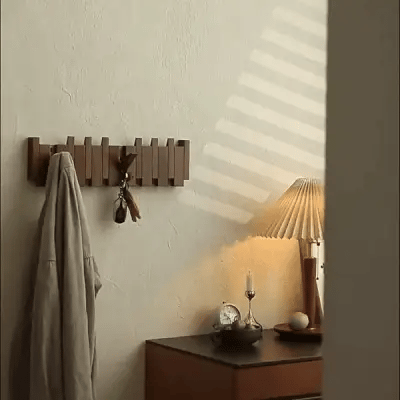 Klaviertasten Holz-Garderobe – Dekorativer Wandhaken für jeden Eingang
