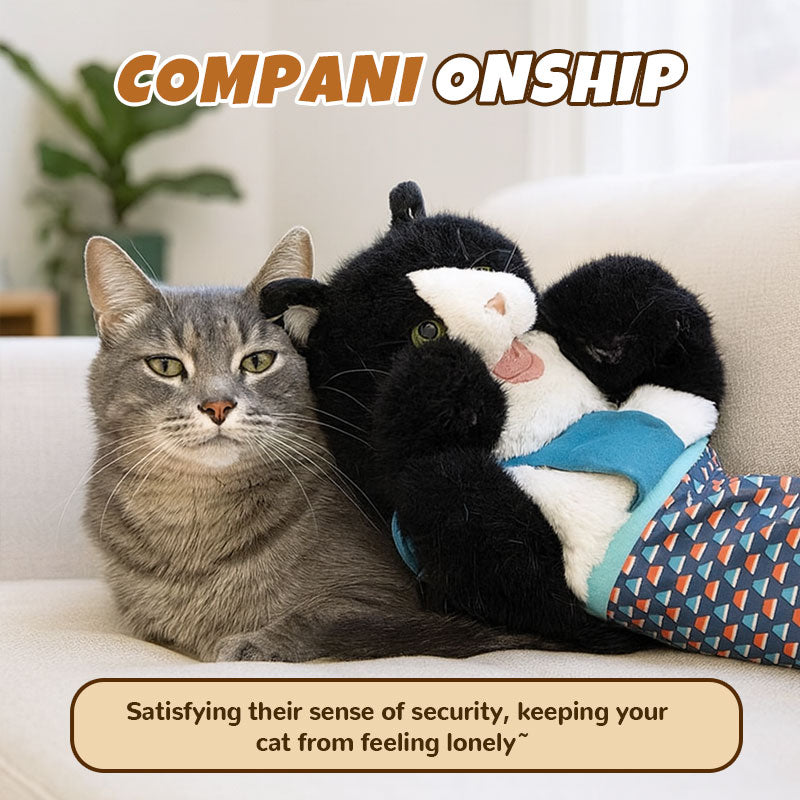 Katzenhandschuh mit Plüschpuppe – Spielen ohne Kratzer