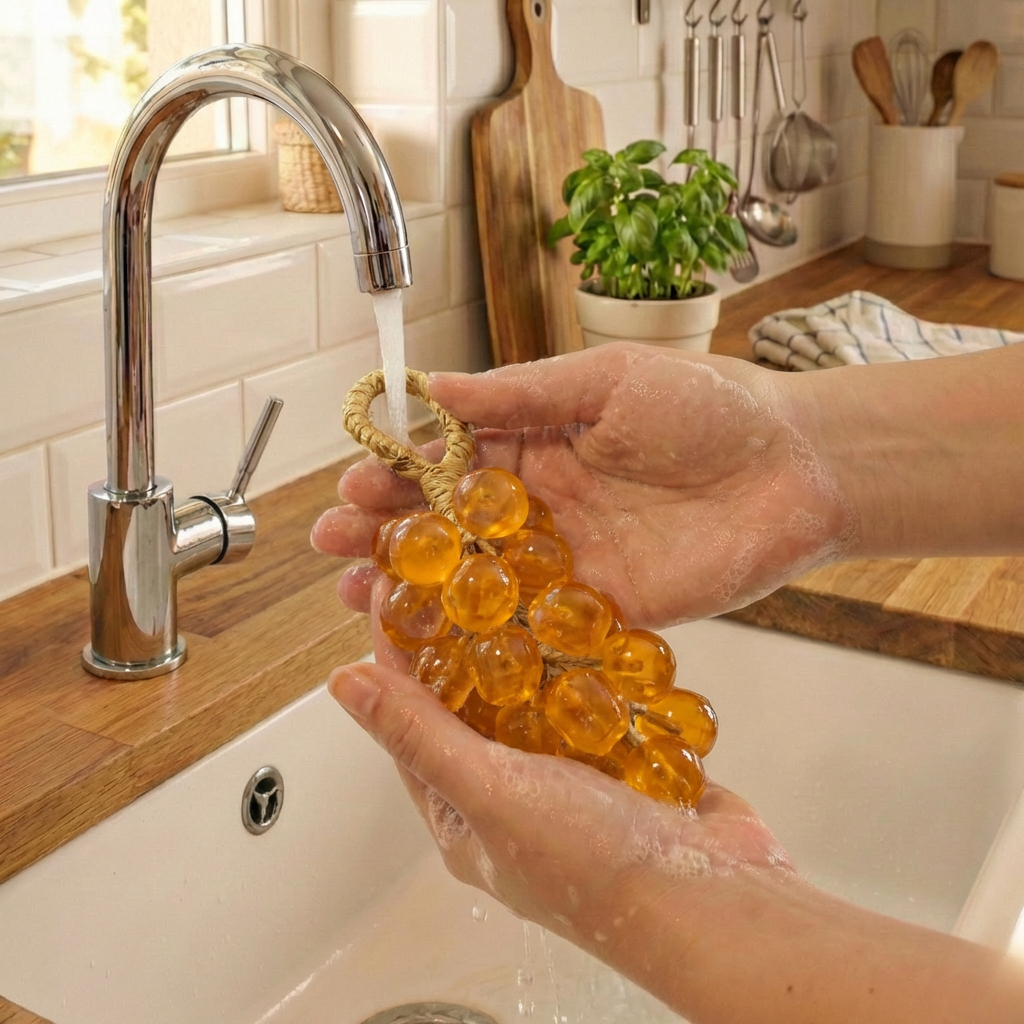 Handgemachte Traubenseife mit Pflanzenölen – Dekorative Handseife