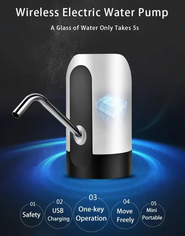 Automatische Kabellose Wasserspender-Pumpe Wiederaufladbar