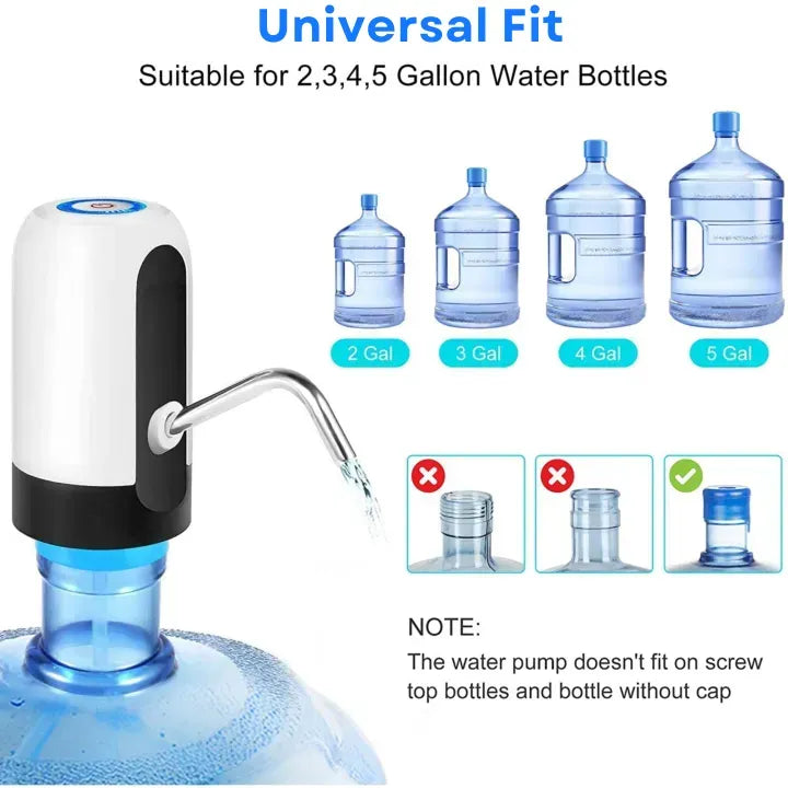 Automatische Kabellose Wasserspender-Pumpe Wiederaufladbar