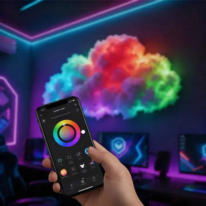 LED Wolken-Wandleuchte