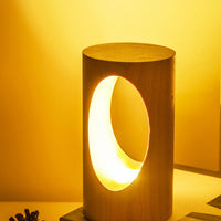 LED Tischlampe Holz