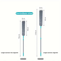 Flexibler Mikrofaser-Staubwedel mit ausziehbarem Stiel – Erreicht unter Möbel