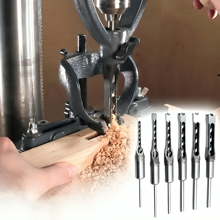 Vierkantzapfen-Bohrersatz für Holz – 4er-Set