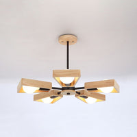Holz Sputnik Kronleuchter