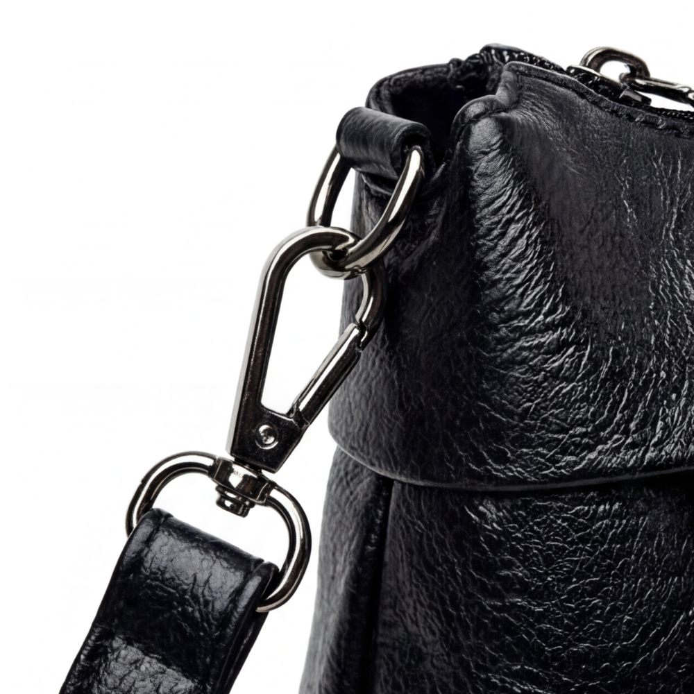 Weiche Kunstleder-Crossbody-Bag – 3 Fächer