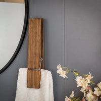 Holz-Handtuchhalter mit Klammer