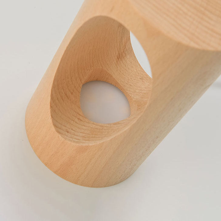 LED Tischlampe Holz