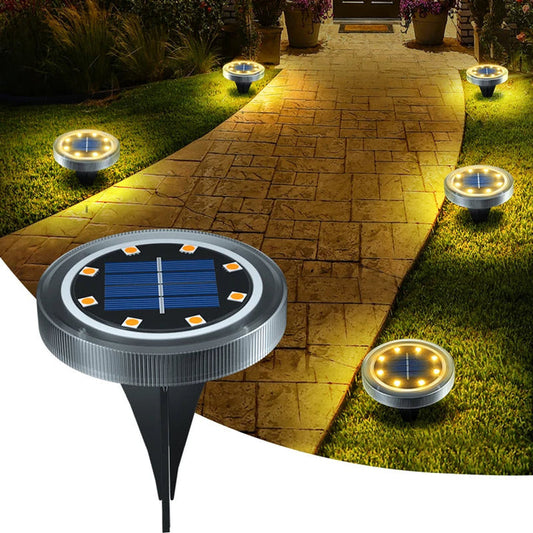 Solare Garten-Bodenleuchten – Wetterfest, 4er-Set