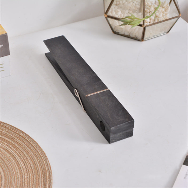 Holz-Handtuchhalter mit Klammer