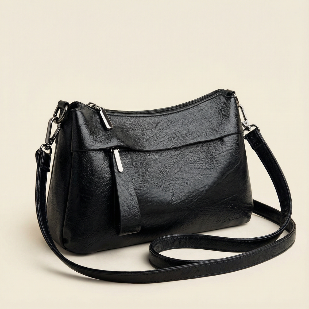 Weiche Kunstleder-Crossbody-Bag – 3 Fächer