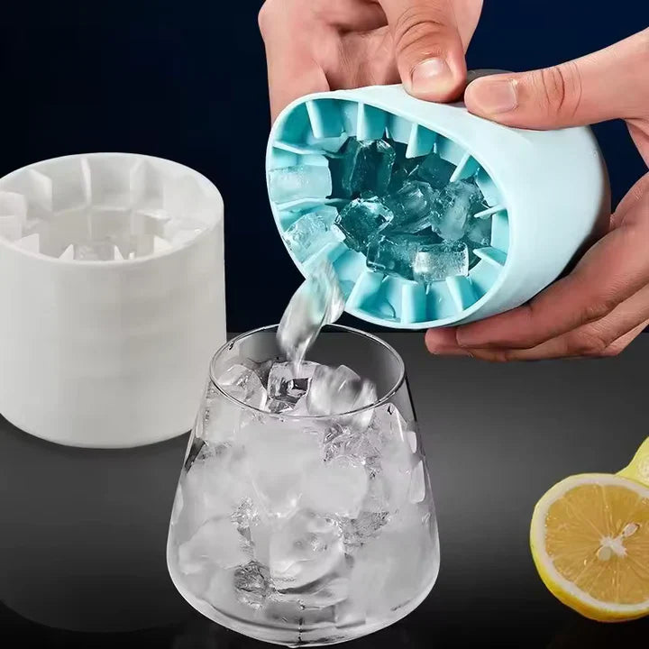 Silikon-Eiswürfelform – Eiswürfel auf einen Schlag