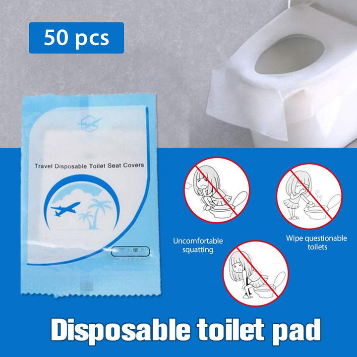 Einweg-Toilettensitzbezüge 50 Stück – Hygienischer Reisebegleiter