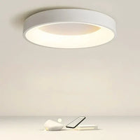 Runde LED-Deckenlampe – Skandinavisches Design, Warmweiß