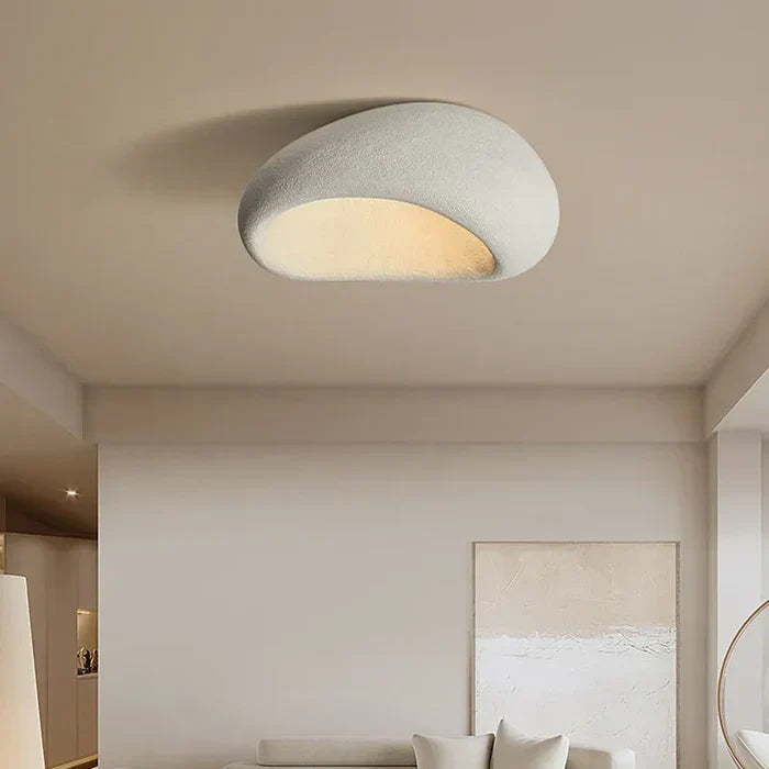 Wabi Sabi Deckenlampe – Sanftes Warmlichts im Naturstein-Look