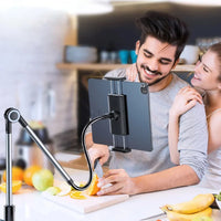 Flexibler Schwanenhals-Tabletständer mit Tischklemme – 4,7 bis 12,9 Zoll