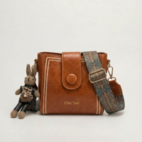 Vintage Crossbody-Beuteltasche mit gewebtem Kunsthandwerk-Träger