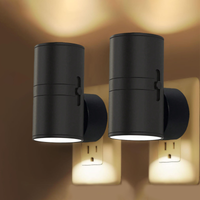 Dimmbares LED-Nachtlicht zum Einstecken mit Drehregler – Warmweißes Licht