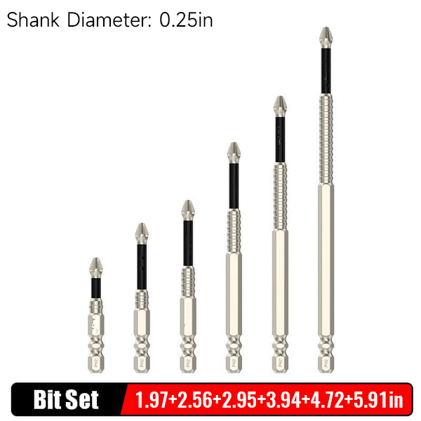 Magnetisches Schrauberbit-Set – Kein Abrutschen mehr (6er-Set)