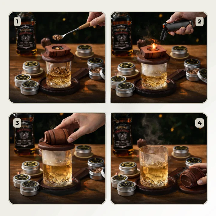 Cocktail-Smoker-Set – Rauchiges Aroma für Whiskey & Drinks
