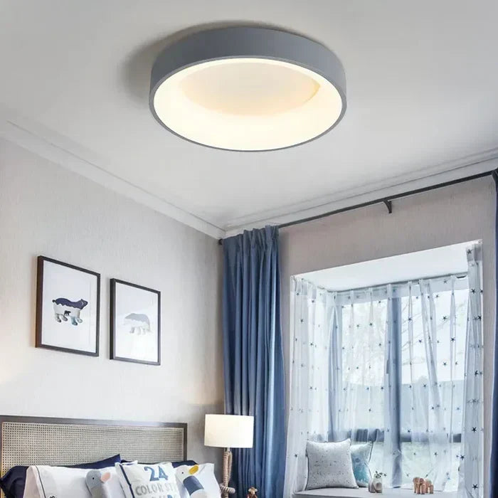 Runde LED-Deckenlampe – Skandinavisches Design, Warmweiß