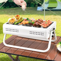 Tragbarer Holzkohlegrill – Klappbar mit umfunktionalen Griffen