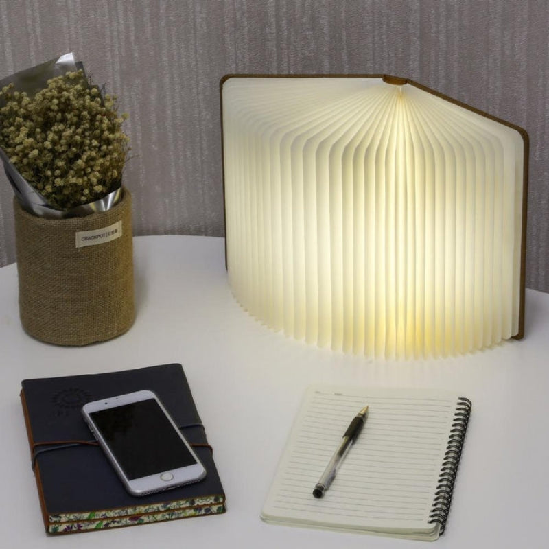 Faltbare LED-Buchlampe – Aufladbar und stufenlos einstellbar