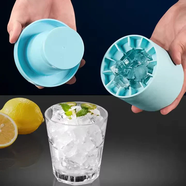 Silikon-Eiswürfelform – Eiswürfel auf einen Schlag