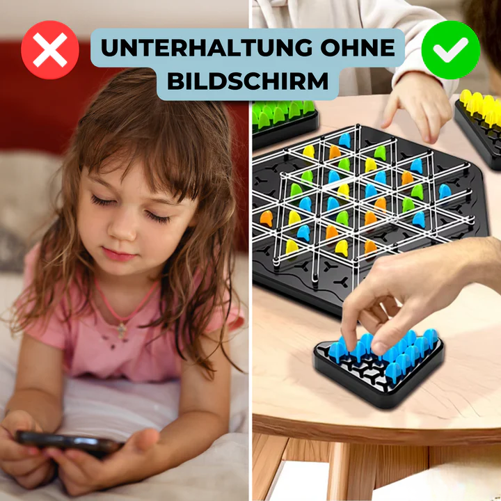 Strategie-Dreieckspiel – Dreiecke bilden, das Spielfeld dominieren