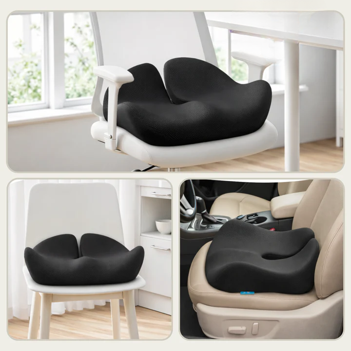 Ergonomisches Memory-Foam-Sitzkissen mit rutschfester Unterseite