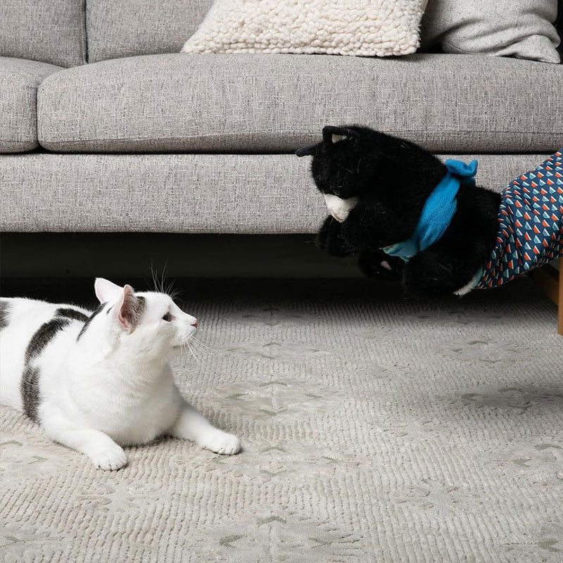 Katzenhandschuh mit Plüschpuppe – Spielen ohne Kratzer