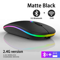 Kabellose Maus mit RGB-LED-Beleuchtung – ohne Batterien