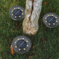 Solare Garten-Bodenleuchten – Wetterfest, 4er-Set