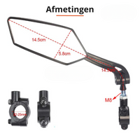 Verstellbarer Fahrradspiegel mit 360°-Drehung – Universelle Lenkerhalterung