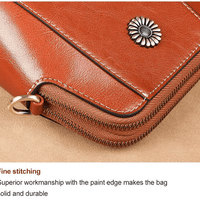 Kleine Crossbody-Tasche in Lederoptik mit mehreren Fächern – Verstellbarer Riemen