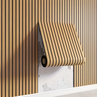 Selbstklebendes 3D-Wandpaneel mit Holzoptik