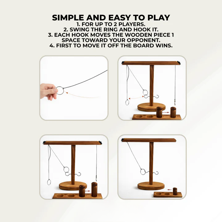 Holz-Ringwurfspiel – Spaß für die ganze Familie