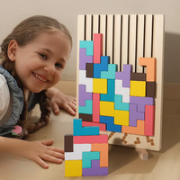 Holz-Tetris-Puzzle – Buntes Bauspiel ab 5 Jahren