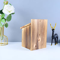 Holz-Vogelhaus in Kastenform – Dekoration für Garten und Innenbereich