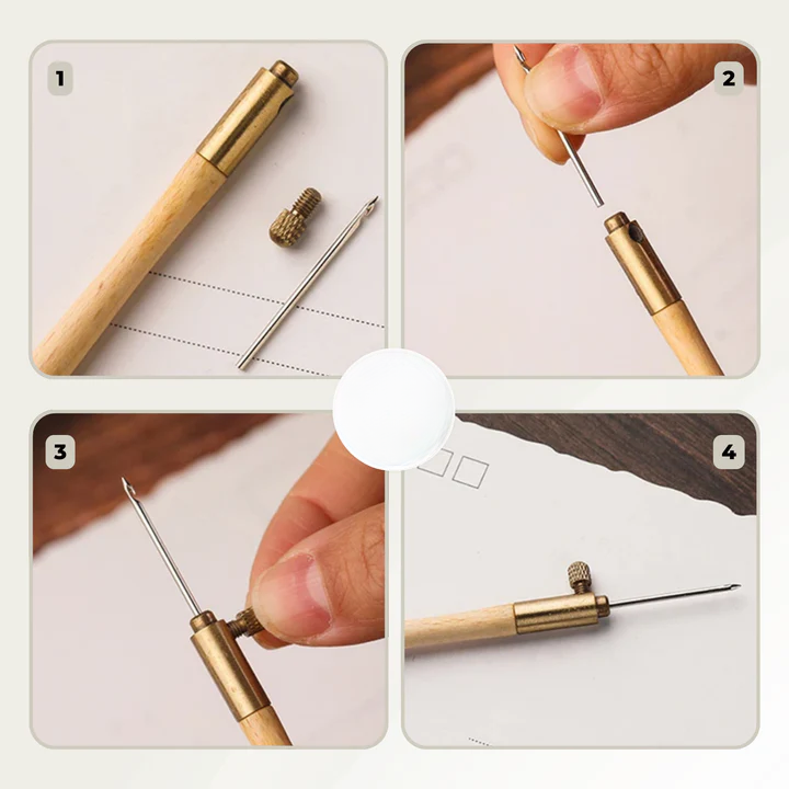 Tamburiersticknadel-Set mit auswechselbaren Nadeln