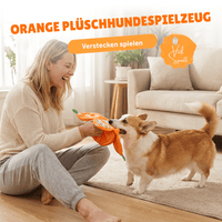 Interaktives Plüsch-Hundespielzeug mit Quietscher – Versteck-Puzzle für Leckerchen
