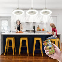 Deckenventilator mit LED-Licht – In jede Lampenfassung einschrauben, inkl. Fernbedienung