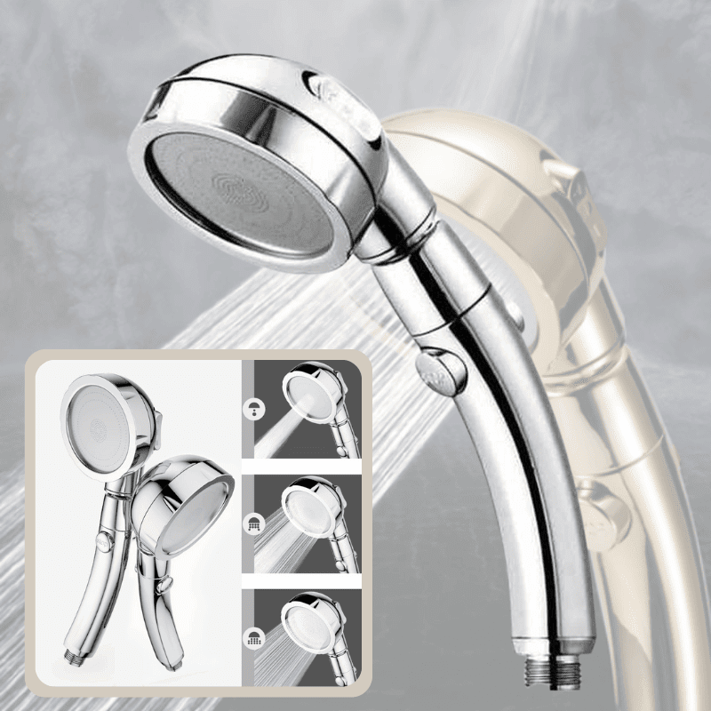 3-in-1 Handbrause – Mehr Druck, Weniger Wasserverbrauch