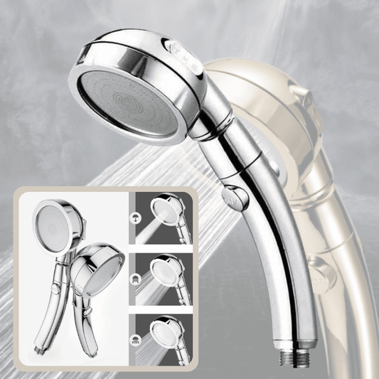 3-in-1 Handbrause – Mehr Druck, Weniger Wasserverbrauch
