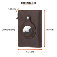 Schlanker Kartenhalter mit integriertem AirTag-Fach