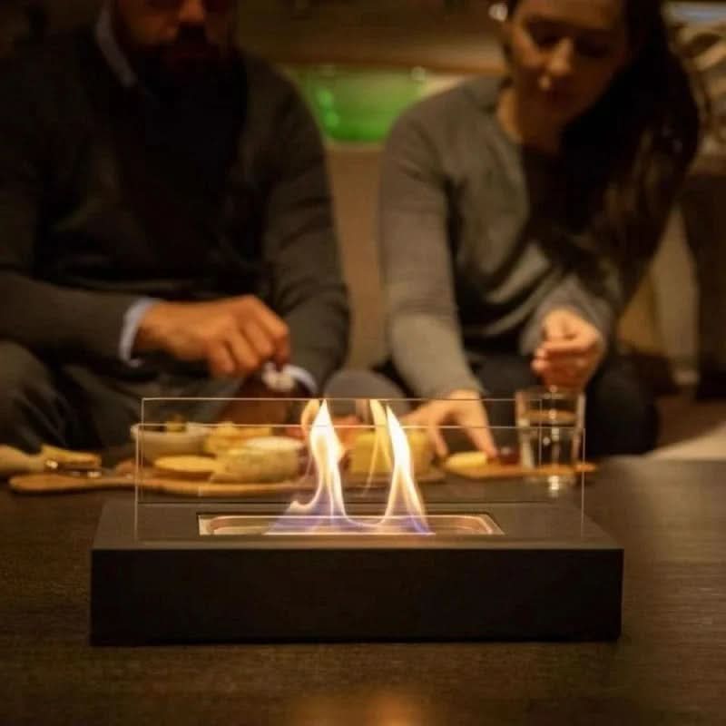Bio-Ethanol Tischkamin – Echte Flammen, kein Rauch