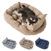 3-in-1 Haustierbett – Sofa, Matte oder Schlafhöhle