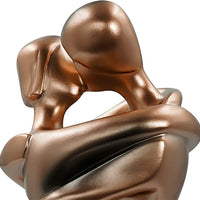Umarmungs-Skulptur Paar Bronze – Dekorative Figur für Zuhause